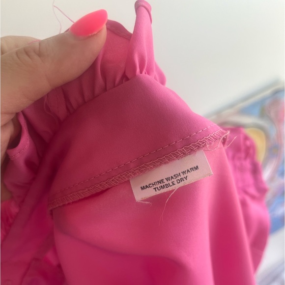 Vintage hot pink blouse - Picture 4 of 4